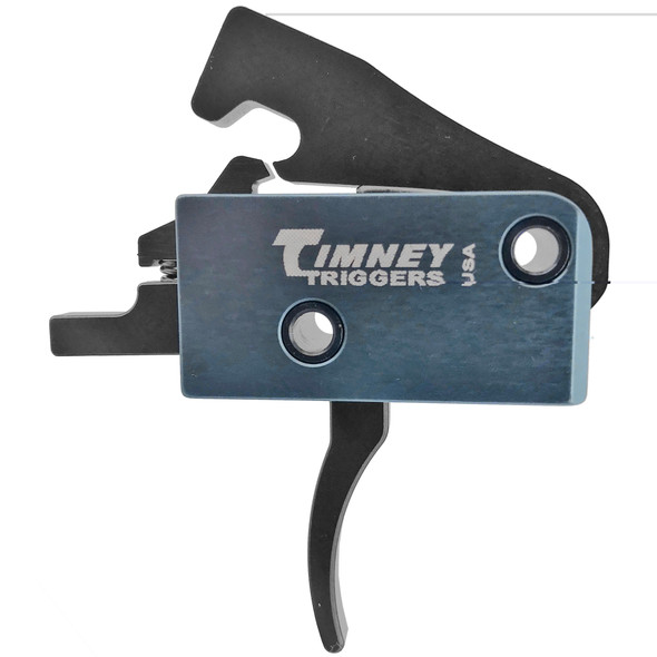 Timney Triggers Impact AR Trigger Drop In Mil-Spec AR-15's 3-4lb Pull Weight Single Stage Non-Adjustable Curved Trigger Shoe Gray/Black