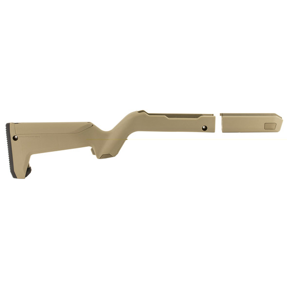 Magpul X-22 Backpacker Stock for Ruger 10/22 Takedown All Factory Barrels MOS SL Non Slip Rubber Butt Pad Reinforced Polymer Construction Flat Dark Earth
