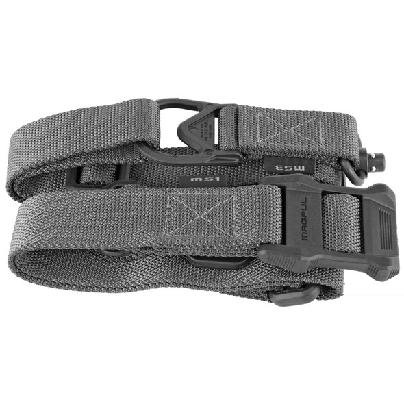 Magpul MS3 Single QD Sling Gen2 Single or Two Point Paraclip/QD Swivels Included Nylon Stealth Gray