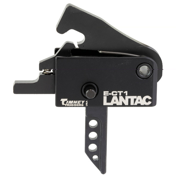 Lantac USA E-CT1 Single Stage AR-15 Small Pin Trigger 3.5lb Pull With Straight Trigger Shoe Black