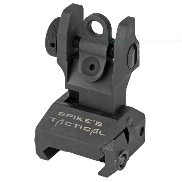 Spike's Tactical Folding Rear Sight Dual Diopter Picatinny Mount Aluminum Black