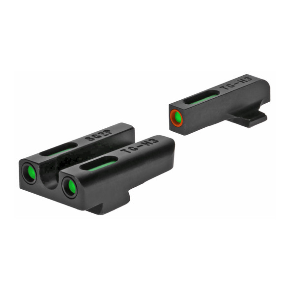 TRUGLO TFX Pro Night Sights Fits SIG P365 Green Tritium with Orange Outline Front Black Finish
