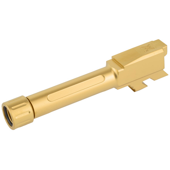 True Precision Glock 43 Replacement Barrel Threaded 1/2x28 Titanium Nitride Gold Finish