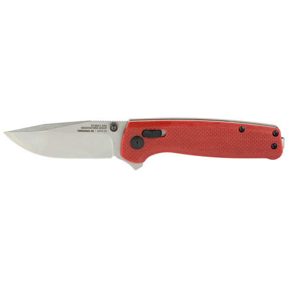 SOG Terminus XR G10 Folding Knife Crimson Red