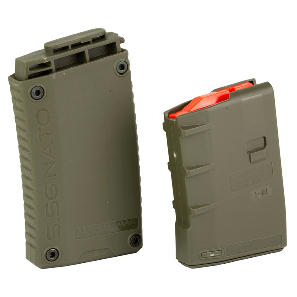 Hera USA H3L AR-15 Magazine 5.56 NATO 10 Round With Limiter Installed Polymer OD Green