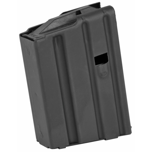 ASC AR-15 Magazine .223 Remington 5 Rounds Blue Polymer Follower Stainless Steel Body Matte Black Finish