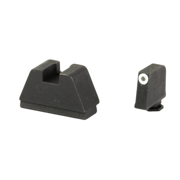Ameriglo 3XL Tall Sight Set for Glock Green Tritium Front Dot with White Outline and Flat Black Rear