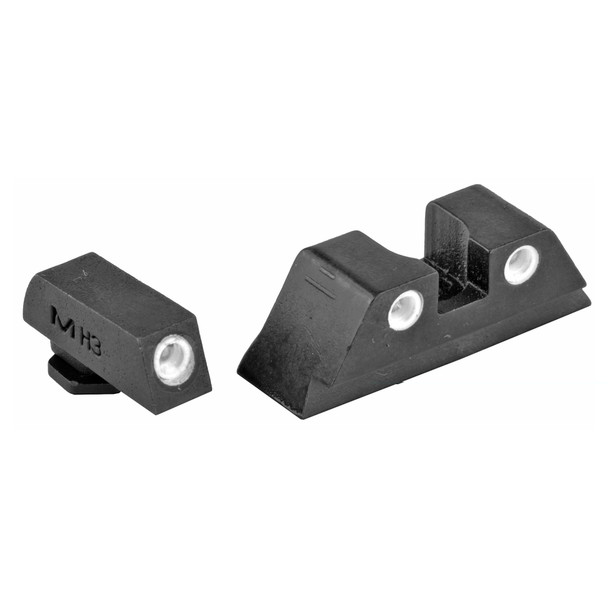 Meprolight Tru-Dot Night Sight Set for Glock Glock 17, 19, 22, 23 Green Front/Yellow Rear