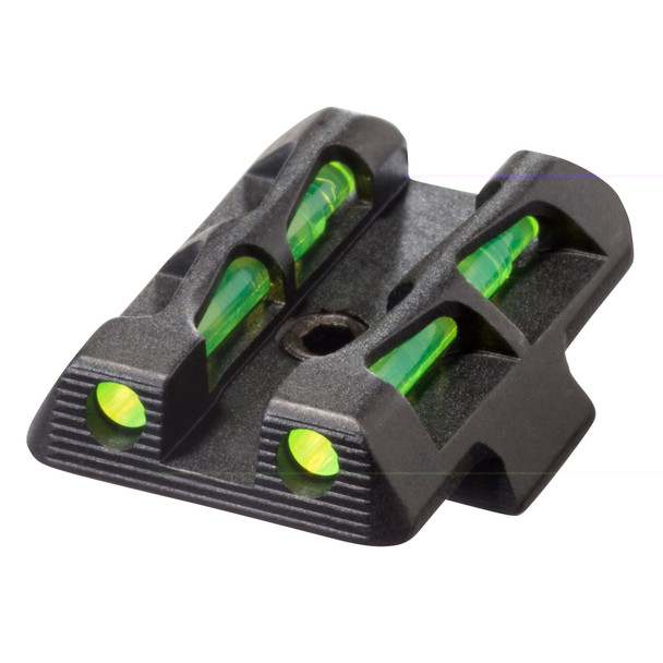 HiViz LITEWAVE GLOCK 42/43 Handgun Fiber Optic #8 Rear Sight Red/Green/Black