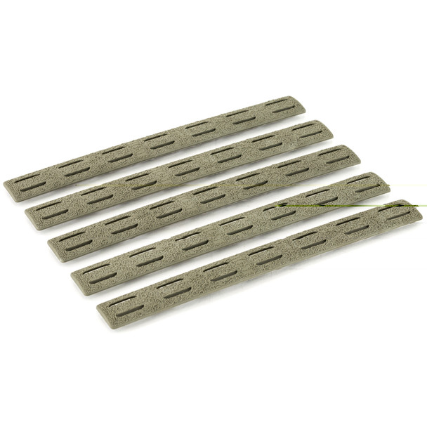 Bravo Company KeyMod Rail Panel Kit, 5.5 in, Foliage Green, 5 Pack