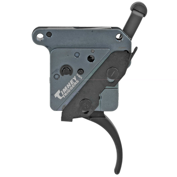 Timney Trigger Remington 700 "The Hit" Trigger Drop In Replacement Trigger Adjustable Pull Weight Curved Trigger Shoe Aluminum Housing Black Finish