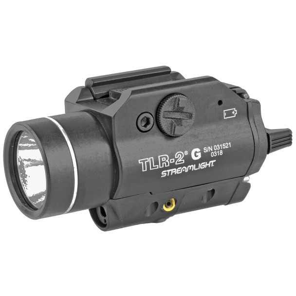 Streamlight TLR-2G Green Laser and 300 Lumen LED Weapon Light 1x CR123A Battery Ambidextrous Toggle Switch Aluminum Body Black