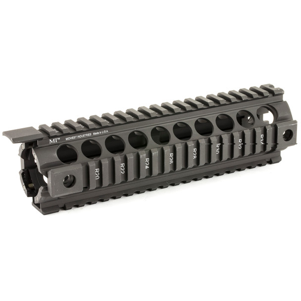 Midwest Industries AR-15 G2 Two Piece Drop-In Handguard Mid Length 9" Aluminum Black