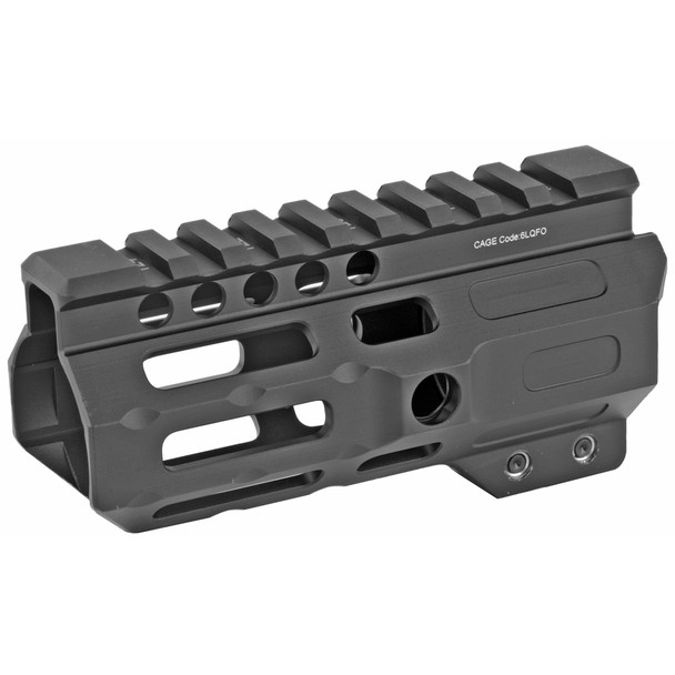 Midwest Industries Combat Rail Handguard 4.5" Length MLOK Black Anodized Finish Includes 5-Slot Polymer Rail Section Bar