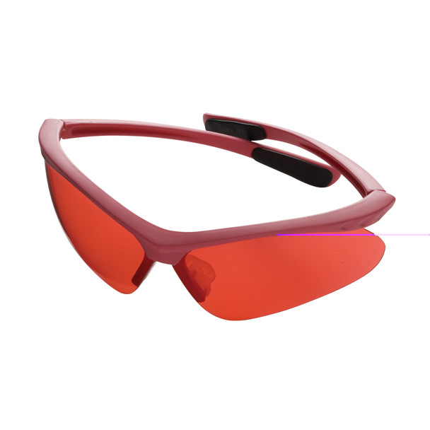 Champion Open Frame Shooting Glasses Pink with Rose Lenses