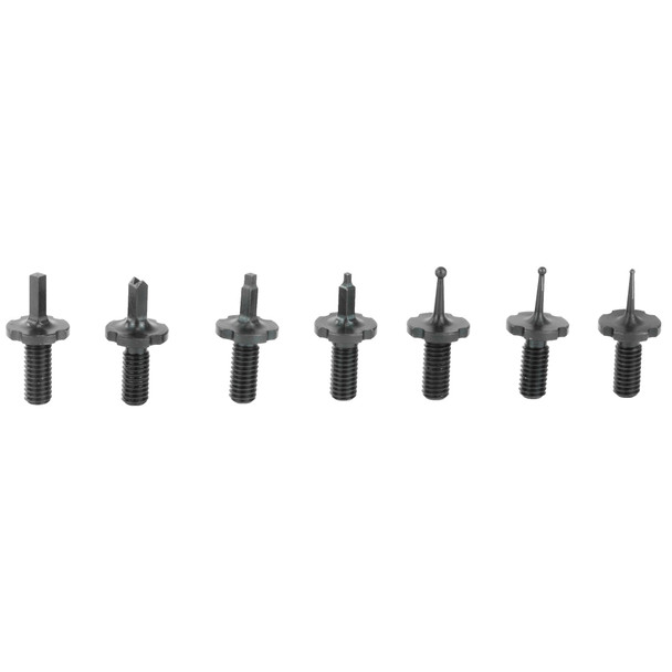 KNS Precision Sight Pak, Fits AR-15/M16, Black Replacement Front Sight Posts - 3 square posts-(.034,.052,.072), 3 round dot posts- (.034,.052,.072), 1 V-notch and Inverted SIGHTPAK