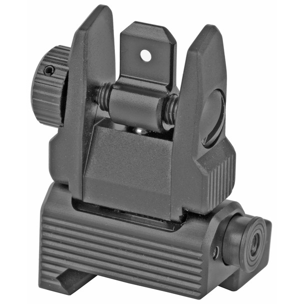 UTG ACCU-SYNC Spring-loaded AR-15 Flip-up Rear Sight, Black