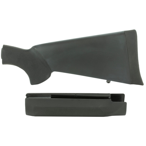 Hogue Mossberg 500 Overmolded Stock With Forend Kit Synthetic Matte Black