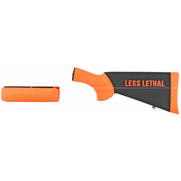 Hogue Less Lethal Orange O.M. Shotgun Stock w/forend for the Remington 870