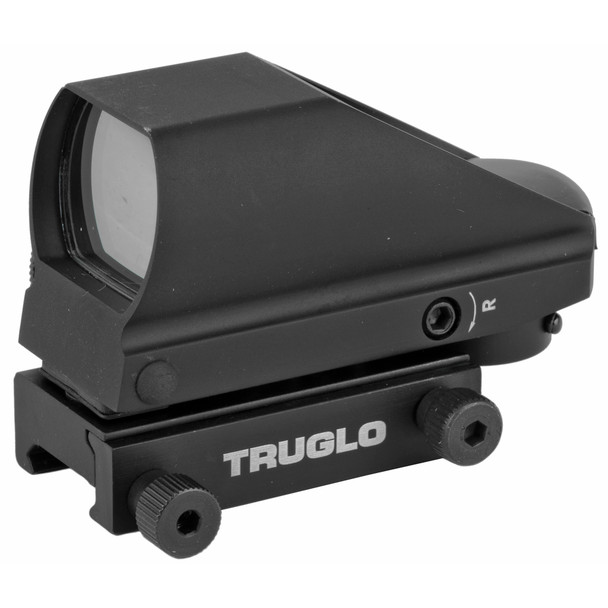 TRUGLO Tru-Brite Dual Color Red/Green Dot Sight 4 Reticle Reflex Sight Matte Black