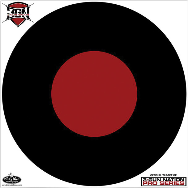 Birchwood Casey Dirty Bird 17.25" 3-Gun Nation Paper Target White Splatter Indoor/Outdoor 5 Pack