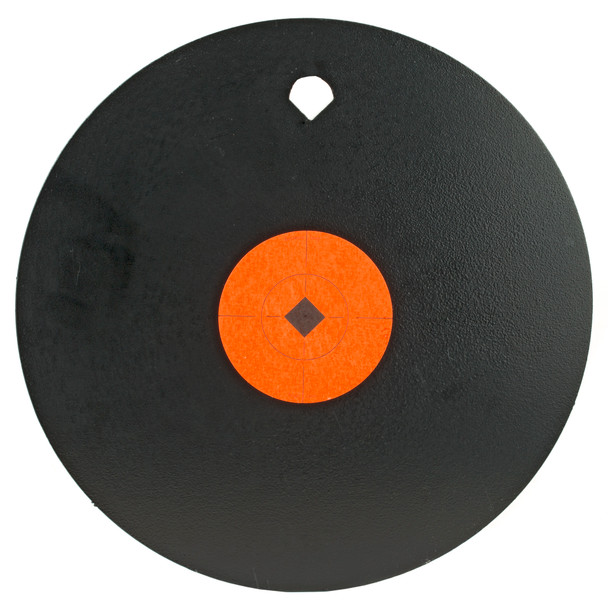 Birchwood Casey World of Targets AR500 10" Single Hole Steel Gong 3/8" AR500 Steel Target Matte Black