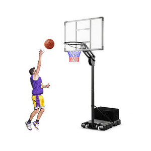 4.9-10 Feet Adjustable Basketball Hoop with Shatterproof Backboard 4.9-10 Feet Adjustable Basketball Hoop with Shatterproof Backboard