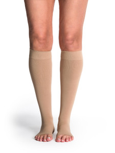 Sigvaris Women's Style Soft Opaque Calf, Open-Toe, 20-30mmHg Sigvaris Women's Style Soft Opaque Calf, Open-Toe, 20-30mmHg