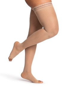Women's DYNAVEN Sheer Thigh-High Open-Toe Open Toe, 20-30mmHg Women's DYNAVEN Sheer Thigh-High Open-Toe Open Toe, 20-30mmHg