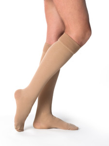 Women's Essential Cotton Calf with Grip-Top, Closed Toe, 20-30mmHg Women's Essential Cotton Calf with Grip-Top, Closed Toe, 20-30mmHg