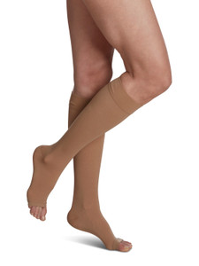 Men's Essential Opaque Calf Open-Toe Plus, 20-30mmHg Men's Essential Opaque Calf Open-Toe Plus, 20-30mmHg