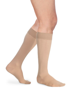 Men's Essential Opaque Calf with Grip-Top, Closed Toe, 20-30mmHg