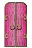 Magical Fantasy Pink Double Doors Cardboard Decor