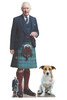 King Charles III Kilt et Jack Russell Dog Lot de 2 découpes en carton
