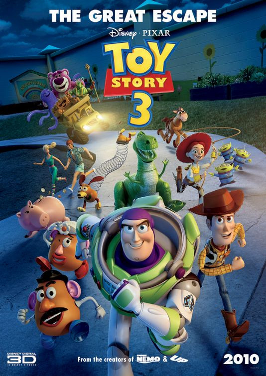 SS1014) TOY STORY 3 Poster - (Disney, Pixar) - RARE double sided