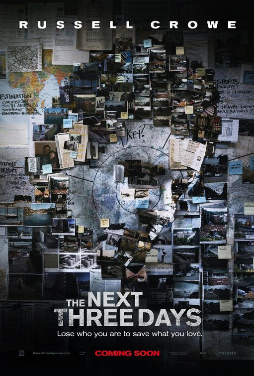 SS1456) THE NEXT THREE DAYS ポスター (ラッセル・クロウ) 両面
