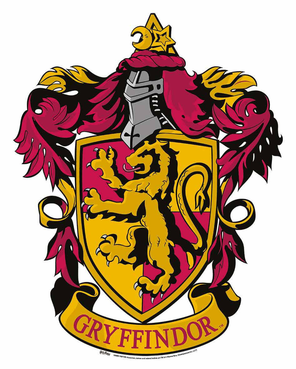 Harry Potter グリフィンドール 壁掛けエンブレム ハリー・ポッターのグリフィンドールの紋章 壁掛け式公式段ボール