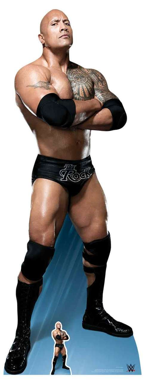 ザ・ロック ドウェイン・ジョンソン 腕組み WWE 等身大 段ボール