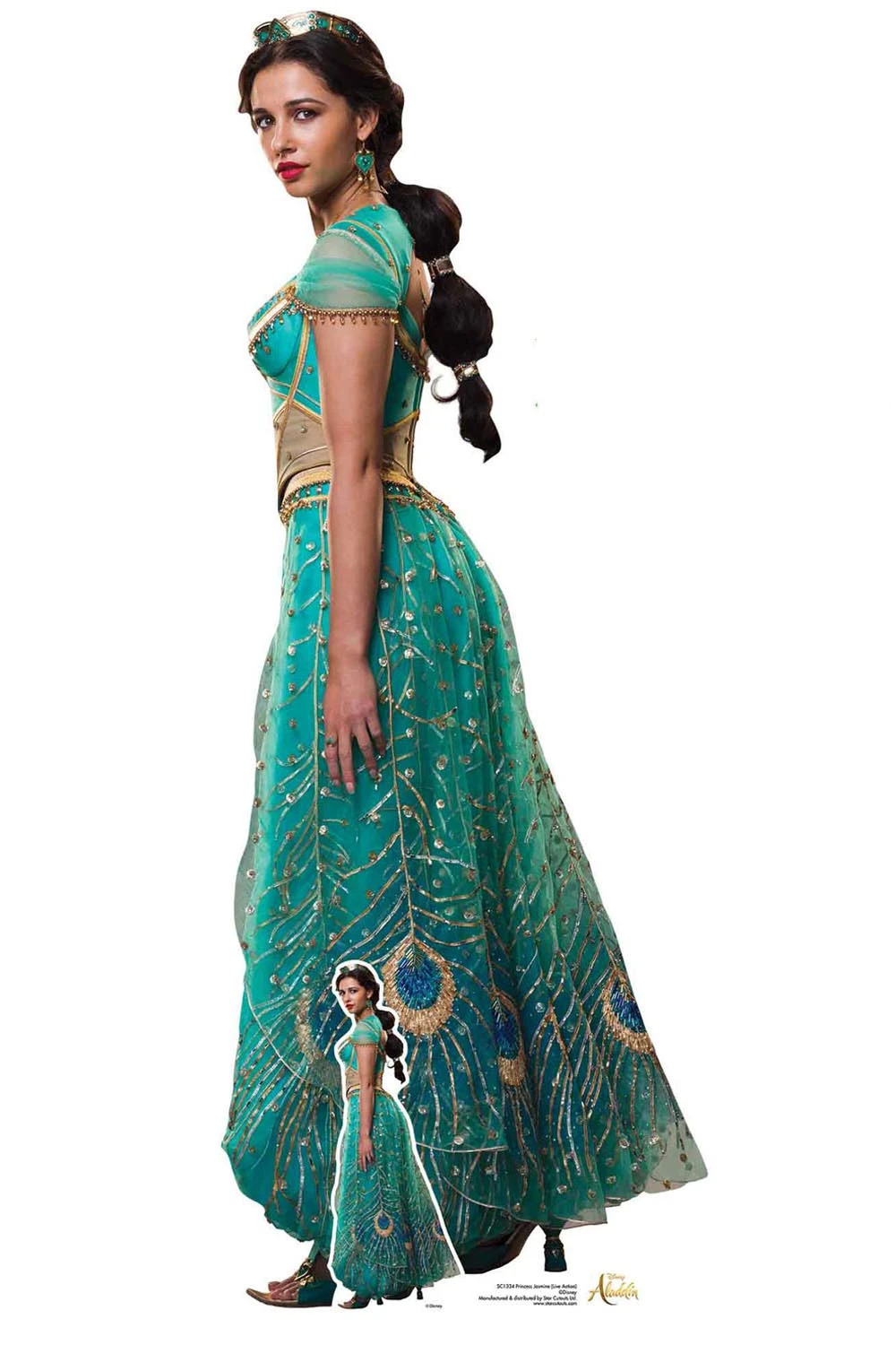 open lace back dress Disney Aladdin Princess Jasmine Dress Cosplay Costume main image 0