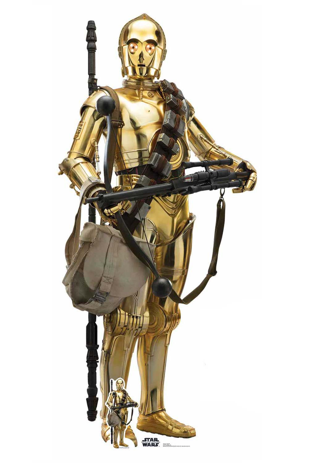 C-3PO Official Cardboard Cutout from Star Wars: The Rise of Skywalker