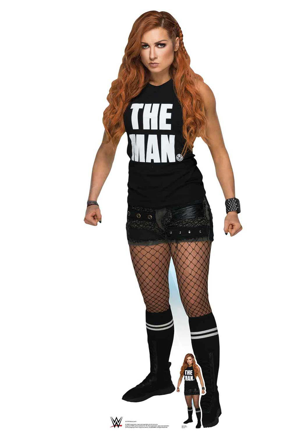 ベッキー・リンチのショートパンツ WWE 等身大段ボール切り抜き