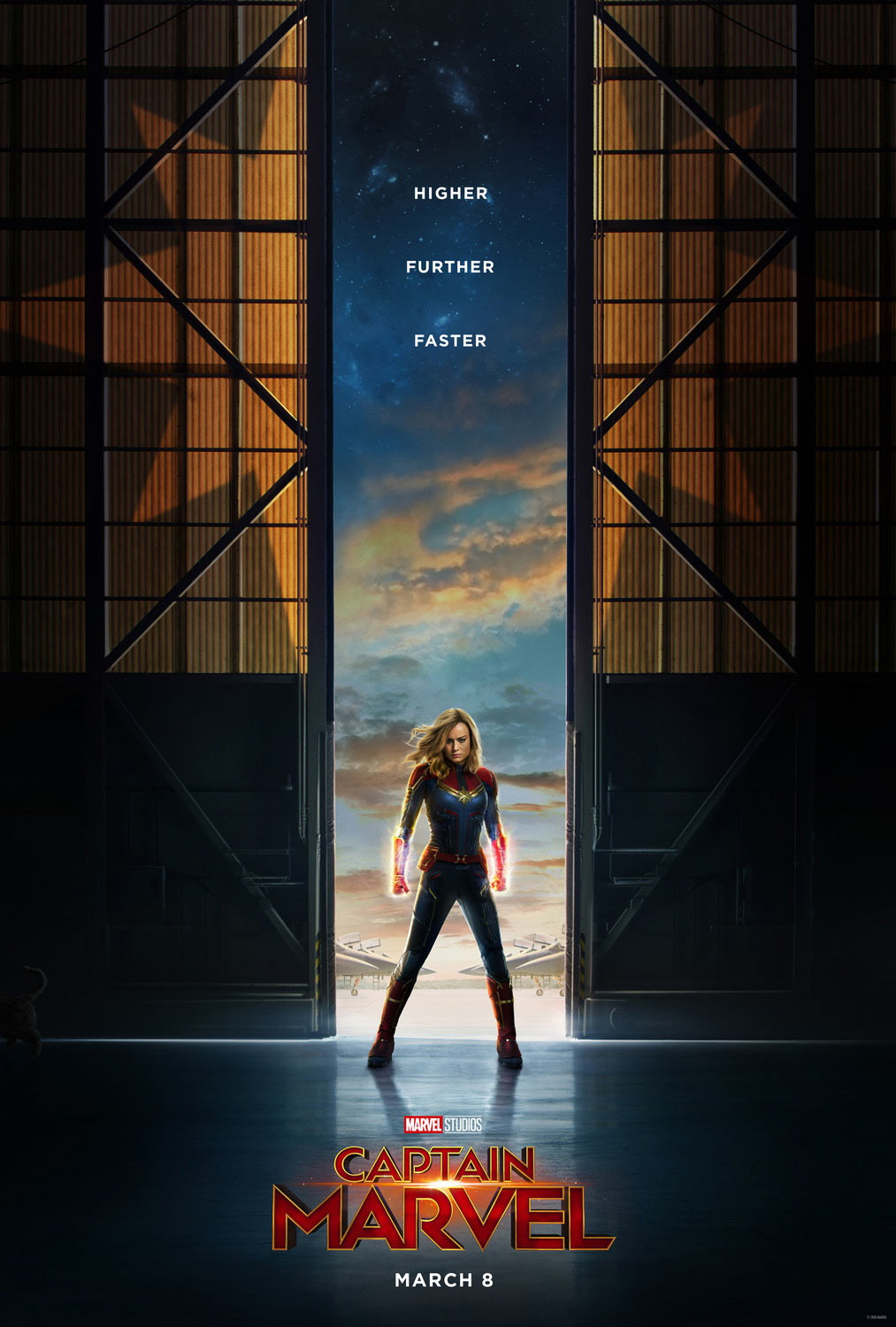Captain Marvel Original Movie Poster Double Sided Advance Style