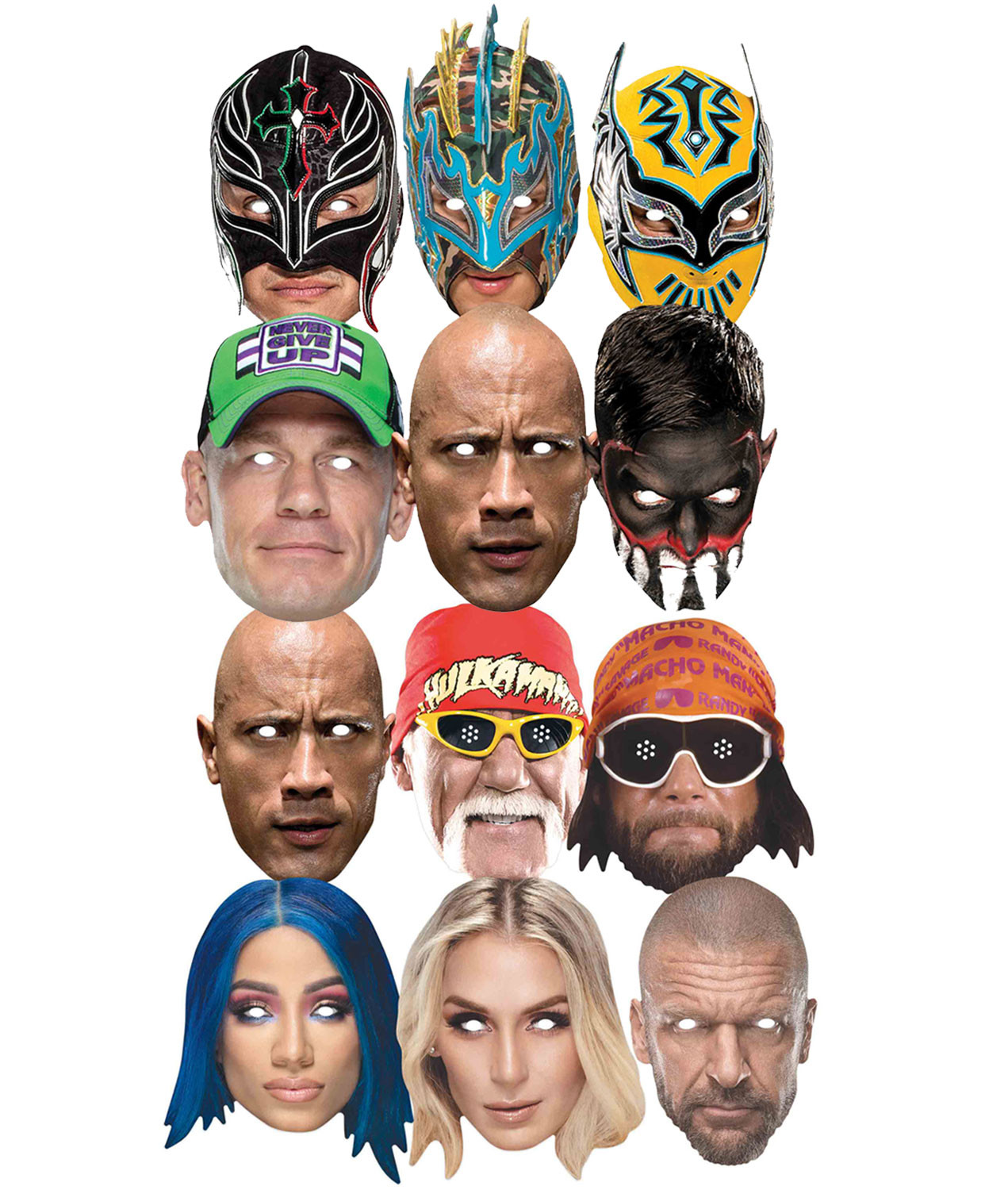Hulk Hogan WWE Wrestler Official Single 2D Card Party Face Mask
