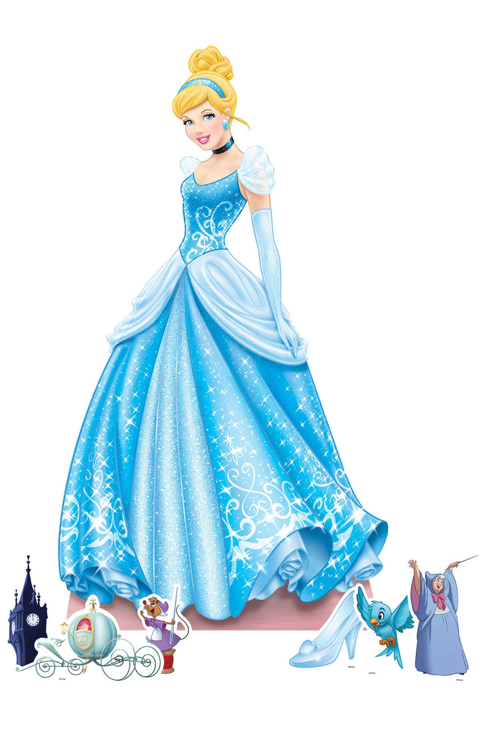 シンデレラ ボール紙カットアウト Disney デコレーションパック - ミニ