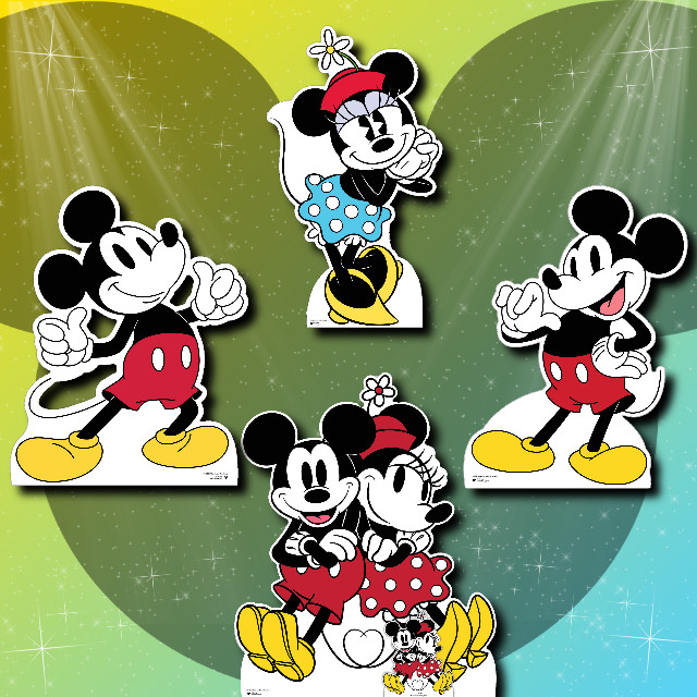 Minnie Mouse Blauwe Rok Kartonnen Uitsnede Officiële Disney Standup