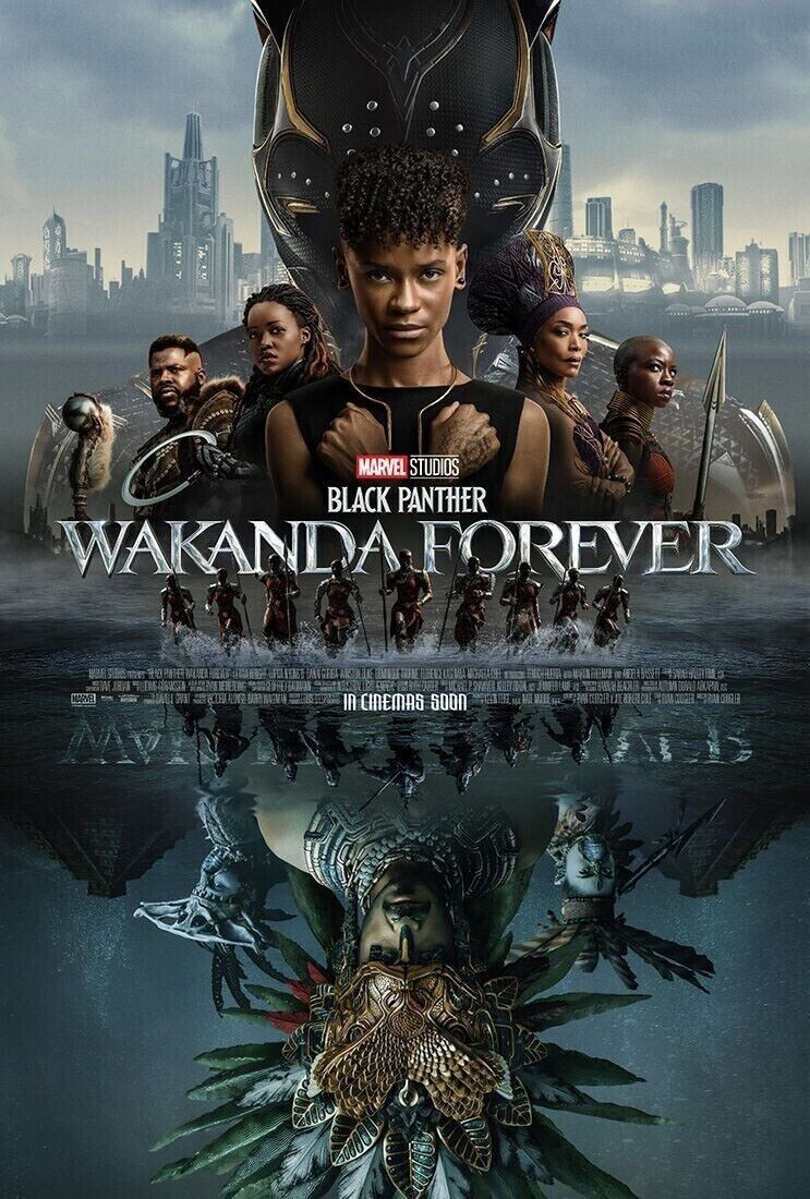 ワンス・アンド・フォーエバー　USオリジナル映画ポスター ブラックパンサー ワカンダ・フォーエバー オリジナル映画ポスター