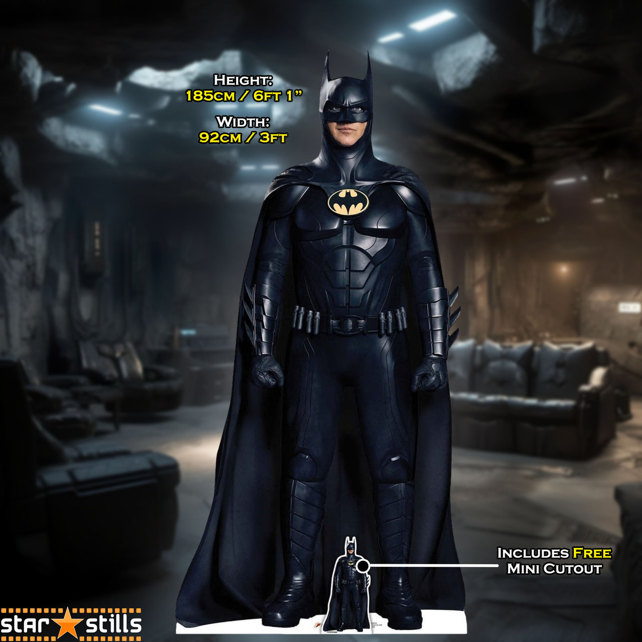 Batman マイケル キートン フラッシュ ボール紙切り抜き DC コミックス