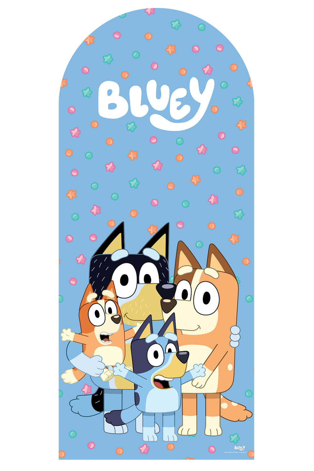 Bluey★送料込み★引き出し Bluey-Heeler-Family-Backdrop-