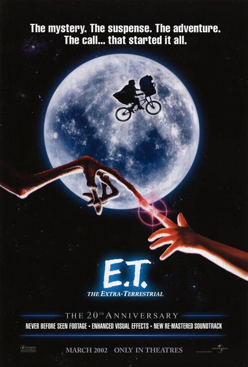E.T. (Single Sided 20th Anniversary) Original Cinema Poster