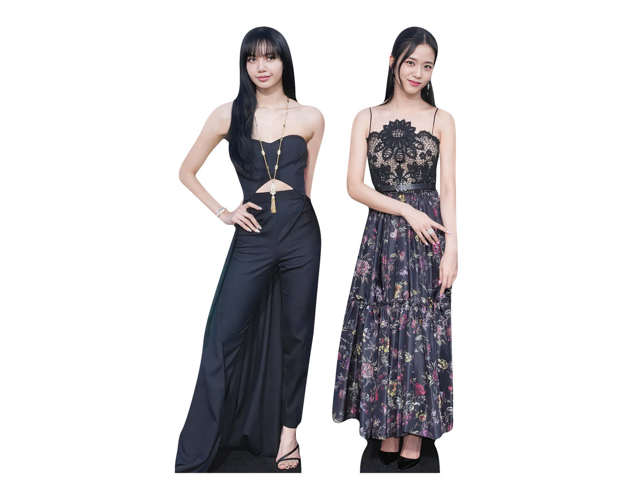 Lisa and Jisoo K-Pop Shelf Top Cardboard Cutouts Pack of 2